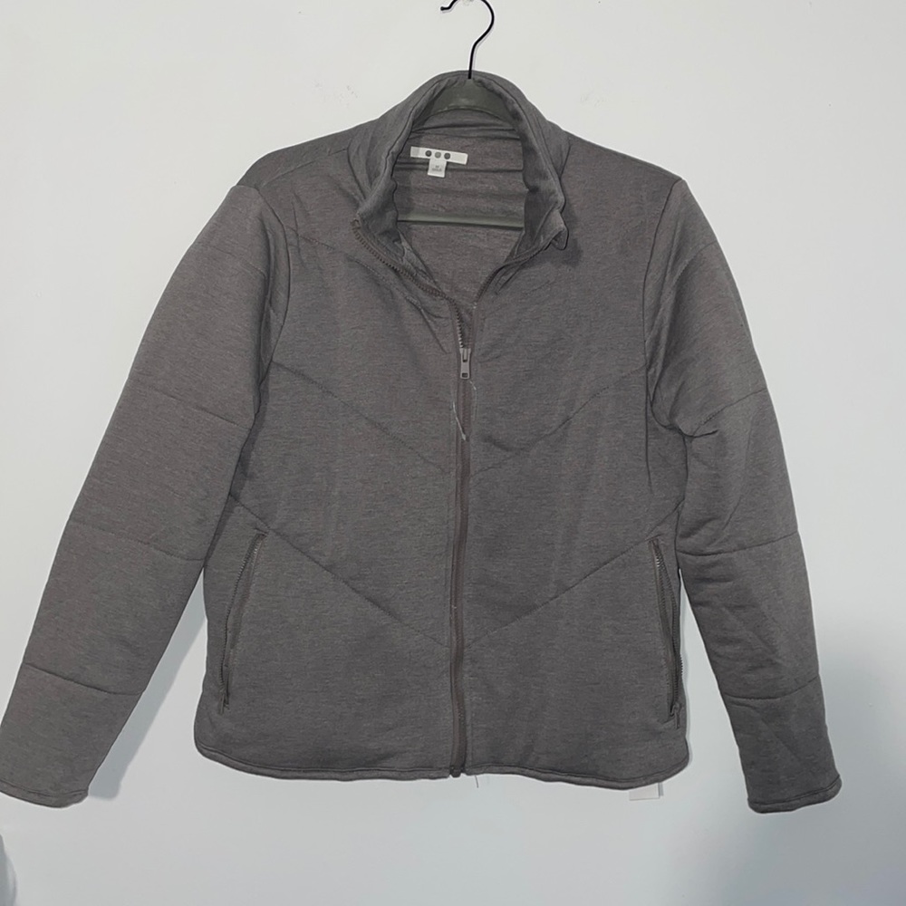 NWT Three dots heather thyme quilted jacket size medium